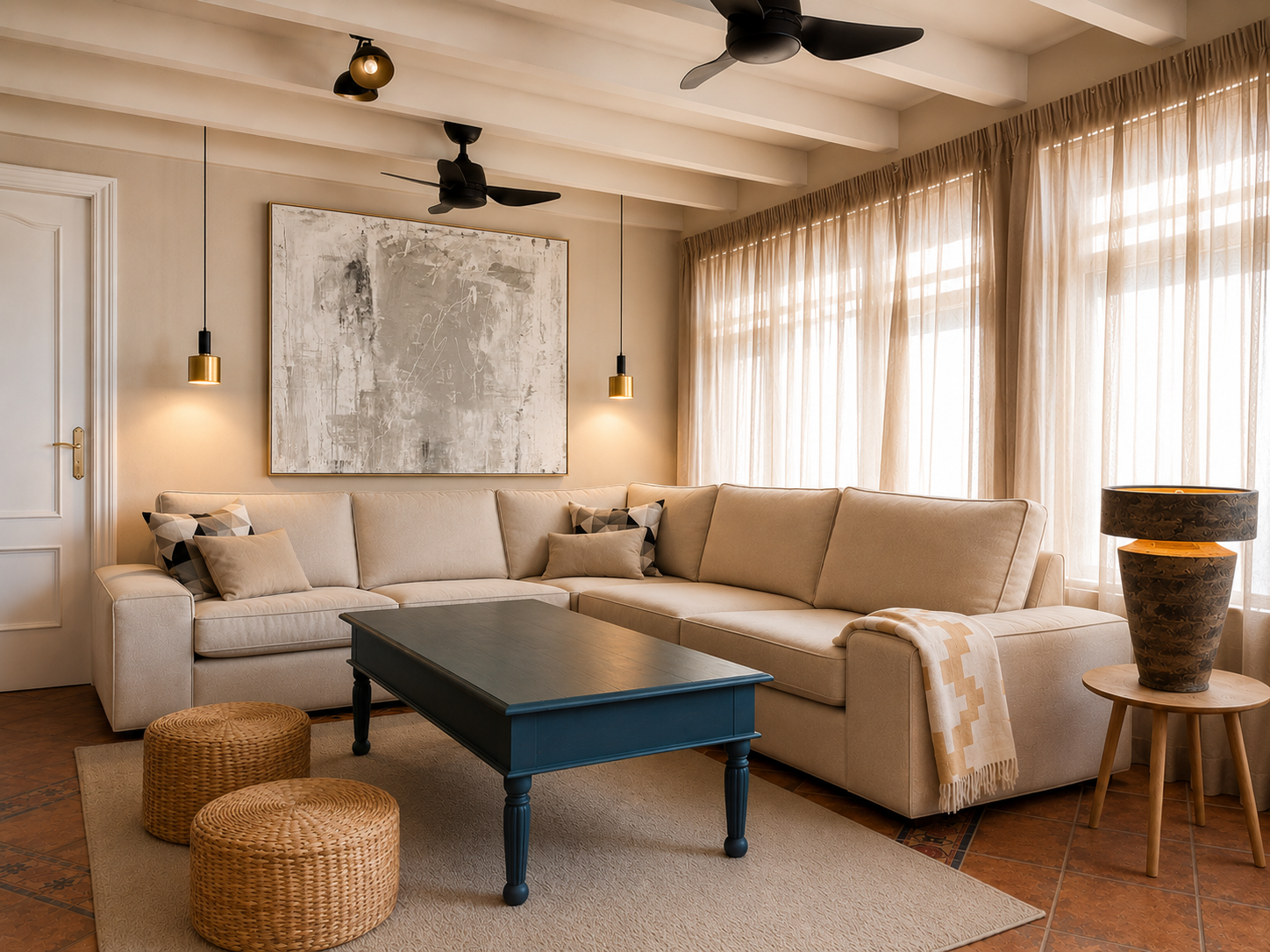 Salón reformado Casa Miércoles